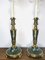 Vintage Dutch Brass and Green Table Lamps from Kullmann, 1970s, Set of 2 19