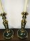 Vintage Dutch Brass and Green Table Lamps from Kullmann, 1970s, Set of 2 14