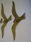 Vintage Brass Bird Wall Decorations, Set of 3 9