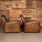 Art Deco Leather Tub Chairs & Sofa, 1920s, Set of 3 16