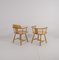 Vintage Wooden Armchairs by Asko, Set of 2 7