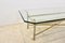 Brass, Chrome & Glass Center table, France 1970s 4