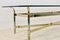 Brass, Chrome & Glass Center table, France 1970s 9