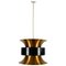 Danish Copper and Black Pendant Lamp, 1960s 1