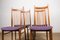 Large Danish Teak & Fabric Dining Chairs in the Style of Arne Vodder, 1960s, Set of 4 2