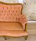 Spanisches neoklassizistisches Sofa mit gepolstertem Bezug aus Nussholz, 1930er 15