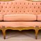 Spanisches neoklassizistisches Sofa mit gepolstertem Bezug aus Nussholz, 1930er 6