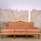 Spanisches neoklassizistisches Sofa mit gepolstertem Bezug aus Nussholz, 1930er 1