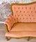 Spanisches neoklassizistisches Sofa mit gepolstertem Bezug aus Nussholz, 1930er 16