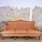 Spanisches neoklassizistisches Sofa mit gepolstertem Bezug aus Nussholz, 1930er 2