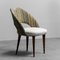 Vintage Dacron Velvet and Wood Dining Chairs, 1970s, Set of 4 6