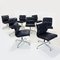 Boardroom Table & Leather Soft Pad Chairs Set by Charles & Ray Eames for Herman Miller & Vitra, 1980s, Set of 9, Image 9