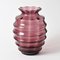 Belgian Art Deco Optic Glass Vase from Doyen, 1930s, Image 5