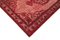 Roter Handgewebter Überfärbter Türkischer Teppich 4