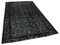 Black Overdyed Handmade Wool Large Rug 2