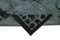 Vintage Black Handwoven Carved Overdyed Rug, Image 6