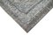 Grauer Dekorativer Handgeknüpfter Überfärbter Teppich aus Wolle 4