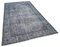 Grey Vintage Hand Knotted Wool Over-dyed Rug 2