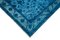 Tapis Turquoise Turquoise Fait Main en Laine 4