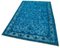 Tapis Turquoise Turquoise Fait Main en Laine 3