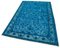 Turquoise Turkish Handmade Wool Overdyed Carpet 3
