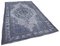 Grey Vintage Hand Knotted Wool Over-dyed Rug, Image 2
