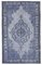 Grey Vintage Hand Knotted Wool Over-dyed Rug 1