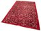 Roter Anatolischer Handgeknüpfter Überfärbter Teppich aus Wolle 3
