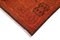 Orange Anatolian  Decorative Hand Knotted Large Overdyed Carpet 4