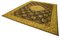 Gelber Anatolischer Handgeknüpfter Traditioneller Überfärbter Teppich 3