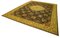 Tappeto grande tradizionale annodato a mano giallo anatolico, Immagine 3