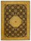 Yellow Anatolian  Traditional Hand Knotted Large Overdyed Rug, Image 1