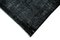 Black Oriental Wool Hand Knotted Large Overdyed Carpet 4