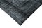 Black Oriental Wool Hand Knotted Large Overdyed Rug 4
