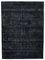 Black Oriental Decorative Hand Knotted Large Overdyed Carpet, Image 1
