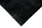 Schwarzer Orientalischer Handgeknüpfter Überfärbter Teppich in Schwarz 4