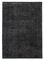 Black Anatolian  Wool Hand Knotted Large Overdyed Rug 1