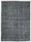 Grey Oriental Low Pile Hand Knotted Large Vintage Rug, Image 1