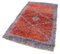 Vintage Red Handmade Wool Flatweave Kilim Carpet 3
