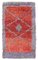 Vintage Red Handmade Wool Flatweave Kilim Carpet, Image 1