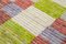 Alfombra Kilim decorativa danesa plana multicolor de tejido plano tejida a mano, Imagen 5