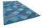Blauer Handgeknüpfter Flatwave Kilim Teppich aus Orientalischen Wolle 2