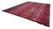 Roter Handgeknüpfter Anatolischer Flatwave Teppich aus Wolle 3