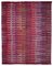 Red Handmade Anatolian Wool Flatwave Kilim Carpet 1