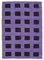 Vintage Purple Handmade Wool Flatweave Kilim Carpet, Image 1