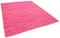 Alfombra kilim de lana plana geométrica tejida a mano en rosa, Imagen 2