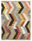 Multicolor Handmade Turkish Wool Flatwave Kilim Carpet, Image 1