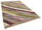 Mehrfarbiger handgeknüpfter Flatwave Kilim Teppich aus orientalischem Material 2