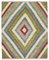 Large Multicolor Handmade Wool Flatweave Kilim Carpet 1