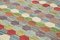 Mehrfarbiger Handgewebter Türkischer Flatwave Kilim Teppich aus Wolle 5